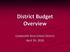 District Budget Overview. Coatesville Area School District April 24, 2018