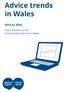 Advice trends in Wales 2015 to 2016