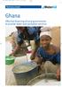 Ghana. Effective financing of local governments to provide water and sanitation services. Think local, act local