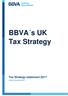 BBVA s UK Tax Strategy