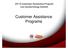 Customer Assistance Programs