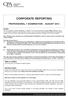 CORPORATE REPORTING PROFESSIONAL 1 EXAMINATION - AUGUST 2013