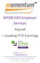 MYOB EXO Employer Services Payroll Loading YTD Earnings