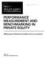 PERFORMANCE MEASUREMENT AND BENCHMARKING IN PRIVATE EQUITY