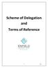 Scheme of Delegation and Terms of Reference