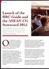 On 31 March 2016, some 300. Launch of the BRC Guide and the ASEAN CG Scorecard 2015