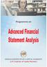Advanced Financial Statement Analysis