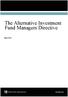 The Alternative Investment Fund Managers Directive. March 2012