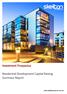 Investment Prospectus. Residential Development Capital Raising Summary Report.