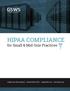 HIPAA COMPLIANCE. for Small & Mid-Size Practices