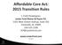 Affordable Care Act: 2015 Transition Rules