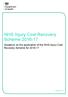 NHS Injury Cost Recovery Scheme Guidance on the application of the NHS Injury Cost Recovery Scheme for