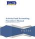 Activity Fund Accounting Procedures Manual Birdville Independent School District FY13-14