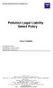 Pollution Legal Liability Select Policy