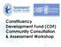 Constituency Development Fund (CDF) Community Consultation & Assessment Workshop