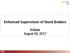 Enhanced Supervision of Stock Brokers. Kolkata August 04, 2017