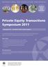 Private Equity Transactions Symposium 2011