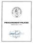 CITY OF CORPUS CHRISTI PROCUREMENT POLICIES. Table of Contents