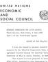 ECONOMIC AND SOCIAL COUNCIL