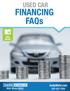 USED CAR. FINANCING FAQs. FREE ebook! AndyMohr.com. Mohr Means MORE!