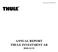 ANNUAL REPORT THULE INVESTMENT AB