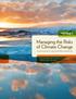 Managing the Risks of Climate Change