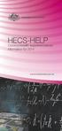 HECS-HELP. Commonwealth supported places information for