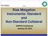 Risk Mitigation Instruments: Standard and Non-Standard Collateral. NAPCO Conference January 22, 2015