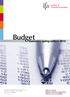Budget. Summary spring edition 2013