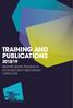 Training and publications 2018/19