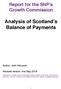 Analysis of Scotland s Balance of Payments