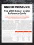 UNDER PRESSURE: The 2017 Broker-Dealer Reference Guide