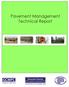 Pavement Management Technical Report