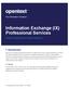 Information Exchange (IX) Professional Services
