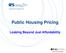 Public Housing Pricing