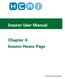 Insurer User Manual Chapter 4: Insurer Home Page