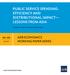 PuBLIc SErvIcE SPEnDIng: EffIcIEncy AnD DIStrIButIonAL ImPAct LESSonS from ASIA