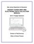 BUDGET GUIDELINES AND ELECTRONIC DATA COLLECTION MANUAL
