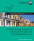 In-Depth Housing Analysis for Canada, the Provinces, and Nine Metropolitan Areas. Metropolitan Housing Outlook Autumn 2010