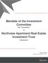 Mandate of the Investment Committee. Northview Apartment Real Estate Investment Trust