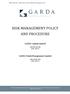 RISK MANAGEMENT POLICY AND PROCEDURE
