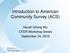 Introduction to American Community Survey (ACS) Hsueh-Sheng Wu CFDR Workshop Series September 24, 2018