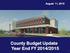 August 11, County Budget Update Year End FY 2014/2015