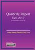 Quarterly Report Dec For the Period Ended 31 December 2017