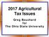 2017 Agricultural Tax Issues. Greg Bouchard for The Ohio State University