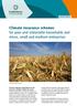 Climate insurance schemes for poor and vulnerable households and micro, small and medium enterprises