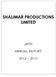 SHALIMAR PRODUCTIONS LIMITED