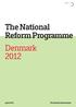 The National Reform Programme Denmark 2012