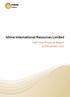 Ishine International Resources Limited. Half-Year Financial Report 31 December 2012