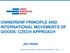 OWNERSHIP PRINCIPLE AND INTERNATIONAL MOVEMENTS OF GOODS: CZECH APPROACH